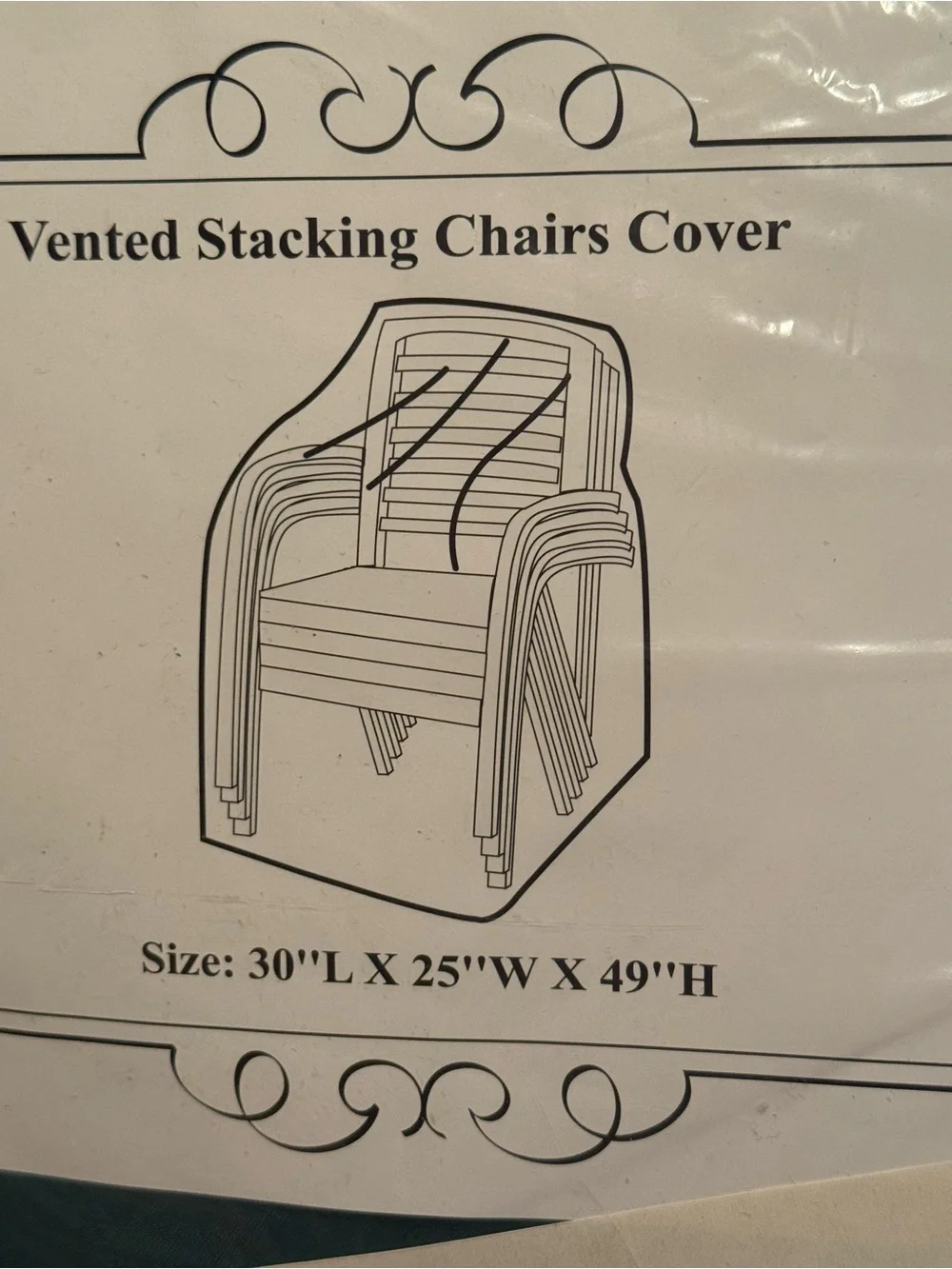 Vented Stacking Chair Cover – Green